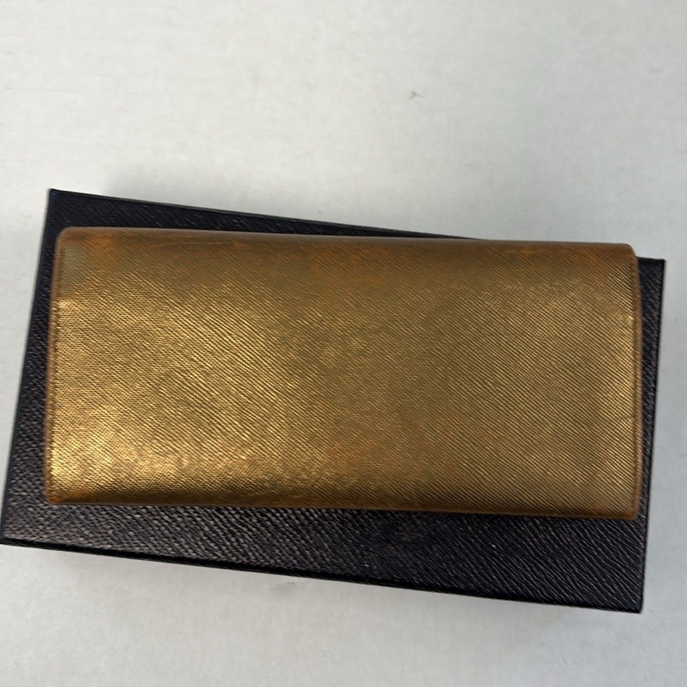 Prada Metallic Gold Wallet - Picture 3 of 7